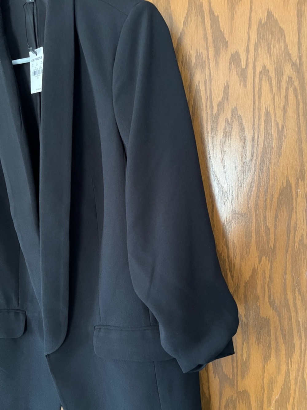 Express Black Shawl-Collar Blazer - Picture 3 of 4